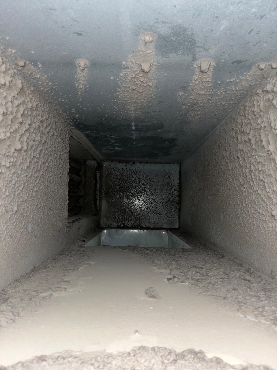 Before AC duct cleaning in JLT, Dubai by Wecare Home